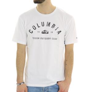 T-SHIRT URBAN TRAIL COLUMBIA BIANCO